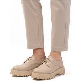 Resim Bej Cilt Kalın Taban Kadın Casual Ayakkabı 572451 Z Bej Cilt 