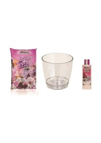 Resim Orkide Toprağı + Saksısı 2.3l + Besini 3'lü Set 