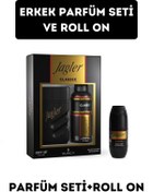 Resim Jagler Classic Erkek Parfüm Seti Ve Roll On ( Edt Parfüm 90 ml Deodorant 150 ml Roll On 50 ml ) 