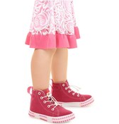 Resim Kiko Kids Gamel Günlük Lastikli Kız Çocuk Bot Ayakkabı Fuşya 