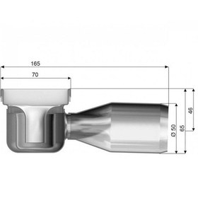 Resim Aco - C Serisi L785 Mm Flanşsız Duş Kanalı Yatay Dn50 - 408744 