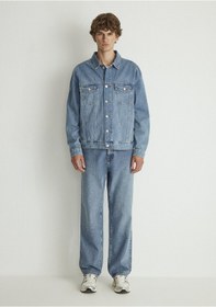 Resim Mavi - Ray Kolej Vintage Mavi Jean Ceket 0110273-87940 Mavi 