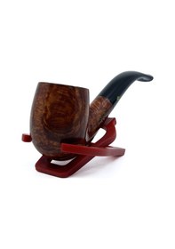 Resim Şahin Sarı Yıldız Bent Billiard 9mm Filtreli Akrilik Saplı Pipo X-160 