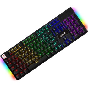 Resim North Shield Blue Switch Türkçe Q RGB Full Metal Panel Mekanik Gaming Klavye - Siyah 