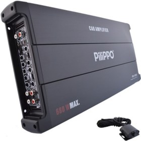 Resim Pilippo Po-1080 5 Kanal 680W Rms Oto Amfisi - Amplifikatör 