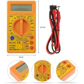Resim Badem10 Dijital Pensampermetre Voltaj Dc Alternatif Akım Ölçme Ölçüm LCD Ekran Multimeter Pens Ampermetre 