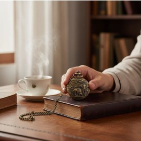 Resim keyfim shop Kişiye Özel Kutulu Antik Filli Köstekli Saat 