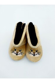 Resim Rebada Bebek Panduf Kaydırmaz Kumaş Taban Bebek-çocuk Panduf 