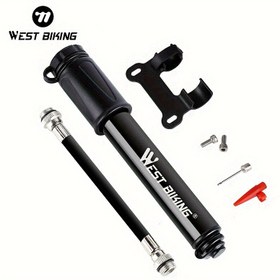 Resim 1 adet 100PSI Mini Bisiklet Pompası, Schrader Presta Valf için Taşınabilir Lastik Hava Şişirici 