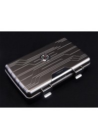 Resim Parmida Gümüş Seyahat Tipi Humidor Puro Kutusu - Tr5487 