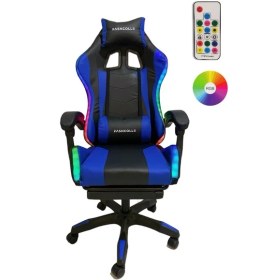 Resim Fashcolle Blue Star Işıklı - Masaj Özellikli Oyuncu Koltuğu Mavi-Siyah 