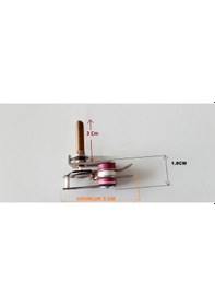 Resim 3 Cm Mil Tost Makinesi Termostat Mil Uzunluğu 3 Cm 10 Amper 