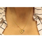 Resim Altın N Harfli Halat Zincir Guler1002614 