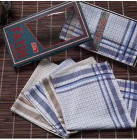 Resim Rozet Tekstil Kutulu Kumaş Mendil 40x40 Cm Bir Düzine 12 Adet Mendil Çok Renkli 