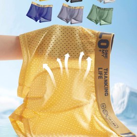 Resim 6'lı Erkek Nefes Alabilir File Boxer Külot - Rahat Kalıp, Esnek & Yumuşak Polyester Karışımı, Makinede Yıkanabilir 