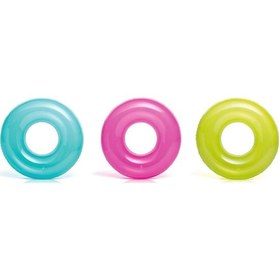 Resim İntex 59260 Şeffaf Baskılı Jumbo Havuz & Deniz Simidi 76 Cm. 