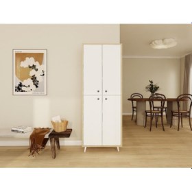 Resim Vadi Çok Amaçlı Banyo/kiler Dolabı Lefkasmeşe-beyaz Renk Beyaz 