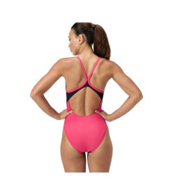 Resim Speedo Solid Racerback Kadın Yüzücü Mayosu Pembe 