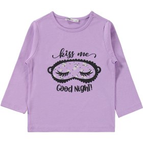 Resim Civil Girls Çiçek Desenli 2-5 Yaş Pijama Takımı - Lila - Lila / 4-5 Yaş 
