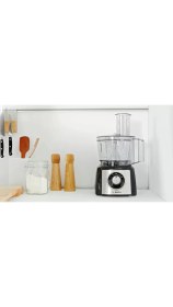 Resim Bosch 220 - 240 V Multitalent 3 Hamur Yoğurma Blender ve Öğütücü Hepsi Bir Arada 800 W Mutfak Robotu Siya 