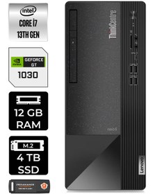 Resim Lenovo Neo 50T 12JD0008TRE460 i7 13700 12GB RAM 4TB SSD GT1030 4GB FDOS MASAÜSTÜ BİLGİSAYAR 