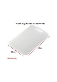Resim Plastik Küçük Sapsız Kesme Tahtası Kesim Panosu 