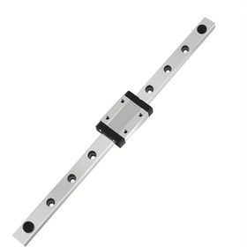 Resim Yüksek Hassasiyetli Çelik Lineer Ray Kılavuzu MGN9H Kayar Blok ile - DIY Projeleri için Pürüzsüz & Dayanıklı Lineer Kılavuz, Kolay Kurulum için Montaj Delikleri ile Donatılmış, Hassas Hareket | Kompakt Ray Tasarımı | Çelik Yapı 