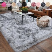 Resim 1 Adet, Kabarık Peluş Paspas, Yatak Odası ve Oturma Odası İçin Uygun Ev Dekorasyonu, Tüylü Dekoratif Paspas, Oda Halıları, Kanepenin Yanında veya Yatağın Kenarı Gibi Kullanım için, Çoklu Renk Seçenekleri 