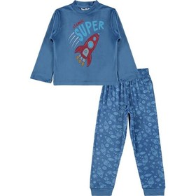 Resim Dorka Golsut Supersoft 3-11 Yaş Pijama Takımı - Mavi 
