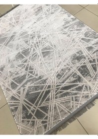 Resim Padişah Halı Santo 75189 995 Serisi Akrilik Salon Oturma Yatak Odası Halısı Gri 