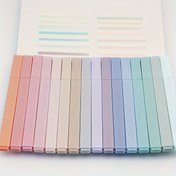 Resim 12 adet Pastel Fluoresan Kalem - Scoop Uç, Kanamaz, Solmaz, Günlükler, Okullar ve Ofis Malzemeleri için Uygun - İdeal Paskalya Hediyesi 