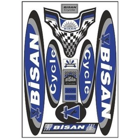 Resim Bisan 002 Bisiklet Sticker Çok Renkli 