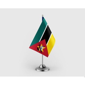 Resim Mozambik Devleti Tekli Saten Masa Bayrağı Seti Diğer 