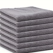 Resim 5 Adet Ultra Emici Mikrofiber Temizlik Bezleri - Mutfak, Banyo & Araba için Yeniden Kullanılabilir, Dayanıklı Bulaşık Havluları - Cam, Aynalar, Ocaklar için Çok Yönlü Süngerler - 30.48x30.48cm, Karışık Renkler, Temizlik Bezi, Tencere, Kase, Su Musluğu 