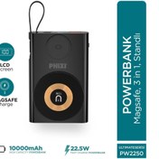 Resim Phixi Pw2250 15w Magsafe Tasınabilir 3in1 Kablosuz Sarj Cihazı 