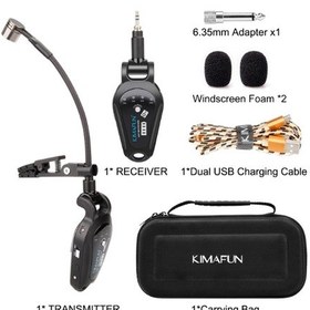 Resim Kımafun Uhf Wıreless Saksafon ve Trompet Mikrofonu Km-U308A 