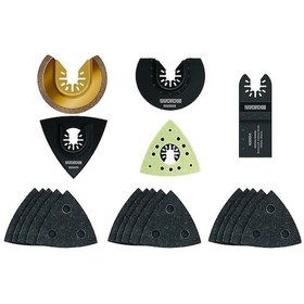 Resim WORX WA5095 Çok Amaçlı Raspalama Makinası İçin Universal 20 Parça Aksesuar Seti 