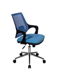 Resim Ofisbazaar Buya Fileli Çalışma Koltuğu Ergonomik Şef Ve Toplantı Koltuğu Açık Mavi Mavi 