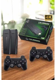 Resim Gaming Atari 2.4g Uyumlu Kablosuz Çift Kol Game Stick 