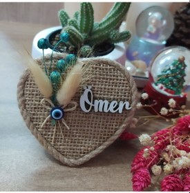 Resim Ahşap Jüt Magnet 10'lu 