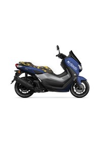 Resim Deeb Yamaha Nmax Kamuflaj Sele Kılıfı Örtüsü Gri Sarı 