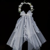 Resim 1PC Fairy Style Headwear Bow Simulated Flower Headdress Wedding Party Birthday Photo Accessories 