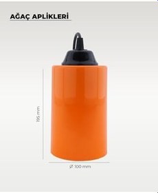 Resim Neon Turuncu Ağaç Feneri 6 Adet 