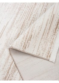 Resim Saraz Halı Vals Bej Salon Halısı Koridor Kesme Yolluk Yumuşak Doku Kaymaz Tozumaz Dokuma Makine Halısı Yolluk 