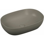 Resim VitrA Outline 5995b450-0016 Oval Lavabo, 60 Cm, Mat Vizon 