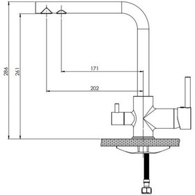 Resim Gpd Espina Arıtma Çıkışlı Çift Akım Eviye Bataryası Krom 
