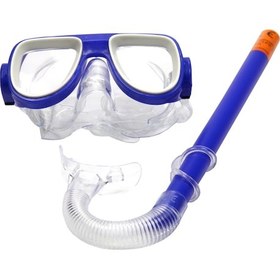 Resim Vardem Oval Dalış Maskesi Ve Şnorkel Seti Mavi Smg-m25s80 