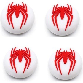 Resim Spider-man Desenli Xbox One S/one X/xbox E/xbox 360 Analog Koruyucu Silikon Pad Beyaz Logo 