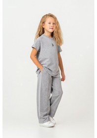 Resim U.s. Polo Assn. Kız Çocuk Gri Pijama Takım Gri 