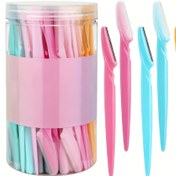 Resim 12 Adet Paslanmaz Çelik Kaş Tıraşı - Parfümsüz, Kolay Bakım için Keskin Bıçaklı Çok Amaçlı Vücut Tüyü Alma Araçları, Kaş Tıraşları, Vücut Tüyü Alma Araçları 